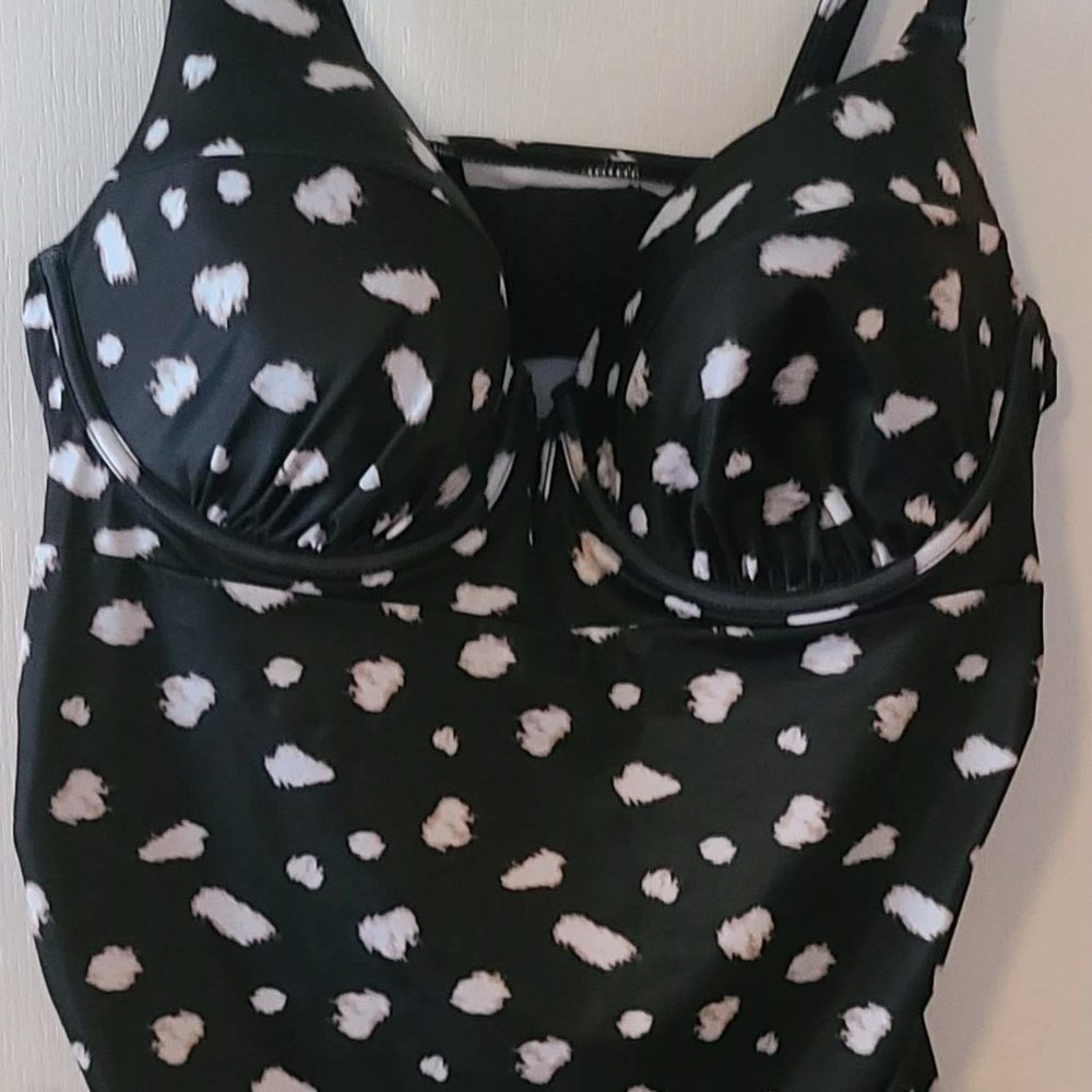 Swim by Cacique Fitted Underwire Swim Tankini- Size 42DD EUC